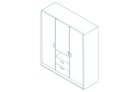 STRAIGHT WARDROBE-LINE ART